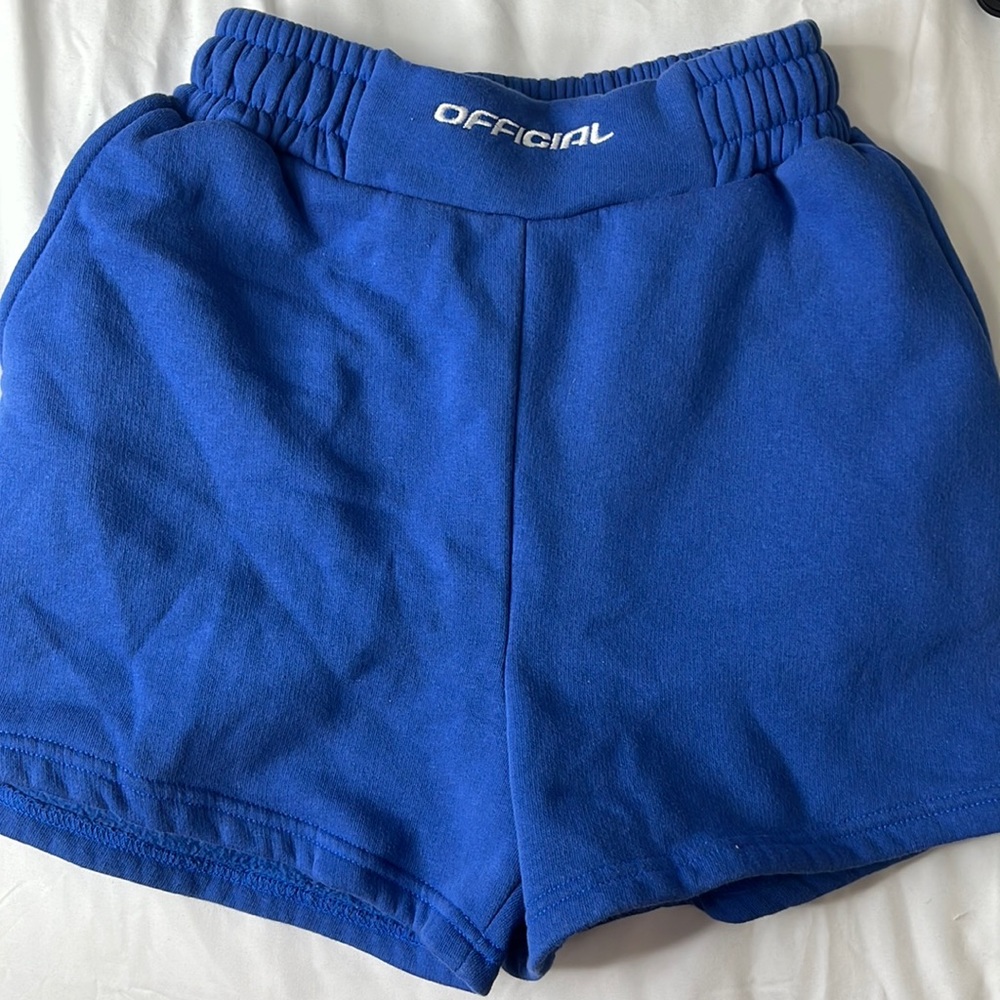 Blue Sweatshorts - BOOHOO